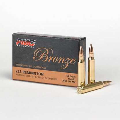 PMC BRONZE 223 REMINGTON 55gr FMJ-BT 20pk 2900fps