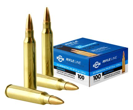 PRVI PARTIZAN PPU 223 REM 55gr FMJ-BT 3248fps 100pk