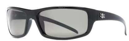 CALCUTTA PROWLER SHINY BLACK FRAME GREY LENS POLARIZED SUNGLASSES