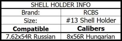 RCBS SHELL HOLDER #13 - Image 2