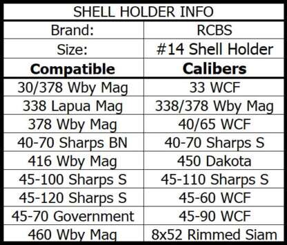 RCBS SHELL HOLDER #14 - Image 2