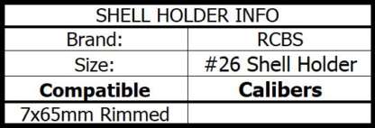 RCBS SHELL HOLDER #26 - Image 2