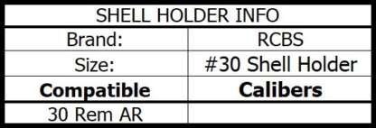 RCBS SHELL HOLDER #30 - Image 2