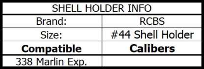 RCBS SHELL HOLDER #44 - Image 2