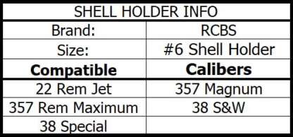 RCBS SHELL HOLDER #6 - Image 2