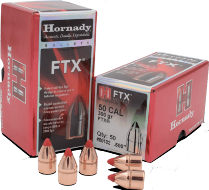 HORNADY FTX 50CAL .500in 300gr 50pk