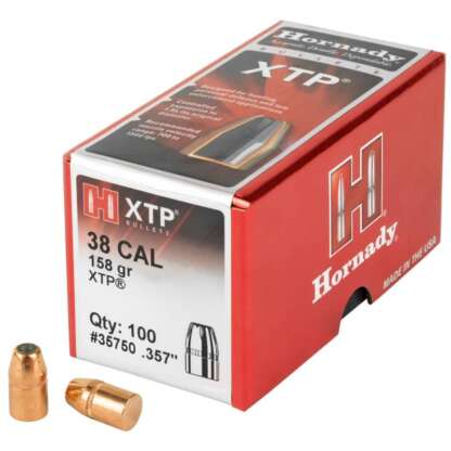 HORNADY XTP 38 cal .357in 158gr 100pk