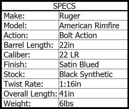 RUGER AMERICAN RIMFIRE 22 LR 22in 10rnd - Image 2