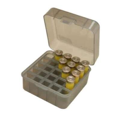 MTM FLIP-TOP 12 & 20ga UP TO 3in 25rnd SMOKE AMMO BOX