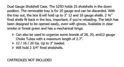 MTM FLIP-TOP 12 & 20ga UP TO 3in 25rnd SMOKE AMMO BOX - Image 3