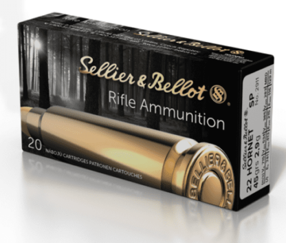 S&B 22 HORNET 45gr SP 20pk 2345fps