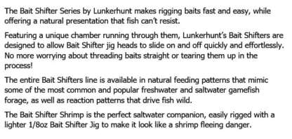 LUNKERHUNT 3.5in  CHUM SHRIMP BAIT SHIFTER KIT - Image 2