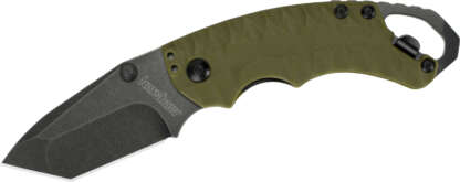 KERSHAW SHUFFLE II OLIVE BLACKWASH FOLDING KNIFE