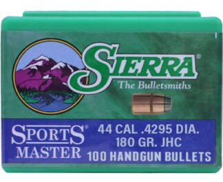 SIERRA 44cal .4295in 180gr JHC 100pk