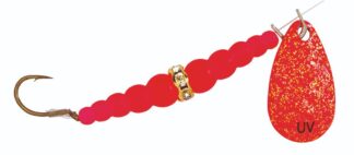 SILVER MAGIC #6 UV GLITTER RED WEDDING BAND