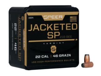 SPEER VARMINT 22 cal 224-46-FN JSP 46gr 100pk