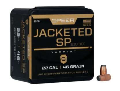 SPEER VARMINT 22cal 224-46-FN JSP 46gr 100pk