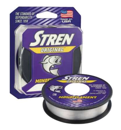 STREN ORIG 8lb 330yd FILLER SPOOL CLEAR BLUE