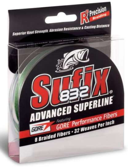 SUFIX 832 20lb 150yd CAMO BRAIDED LINE