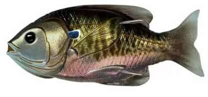 SUNFISH MIDNITE MET BLUEGILL 3.5in 5/8oz HOLLOW BODY SWIMTAIL