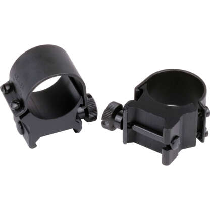 WEAVER DETACH TOP MOUNT RINGS 1in MED GLOSS BLACK