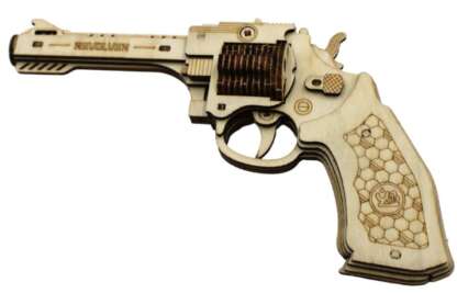 CALIBER REVOLVER WOOD PUZZLE GUN