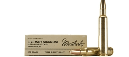 WEATHERBY 378 WEATHERBY MAG 270gr TSX 20pk 3060fps