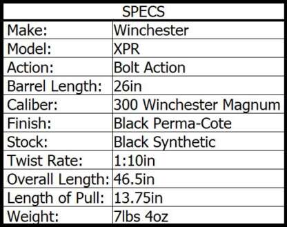 WINCHESTER XPR COMBO 300 WIN MAG 26in 3rnd - Image 3