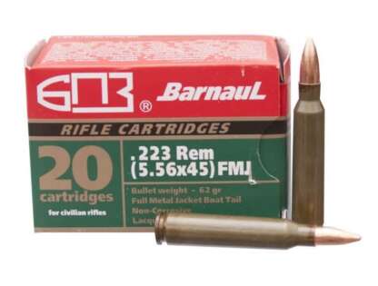 BARNAUL 223 REM 62gr FMJ 3051fps 20pk