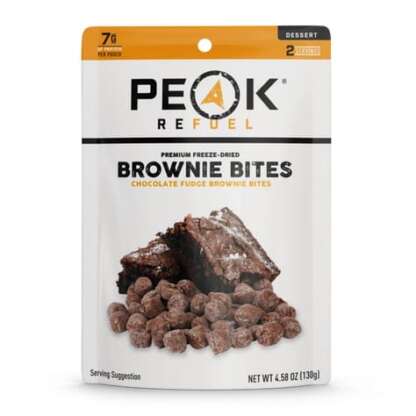 CHOCOLATE FUDGE BROWNIE BITES FREEZE DRIED FOOD