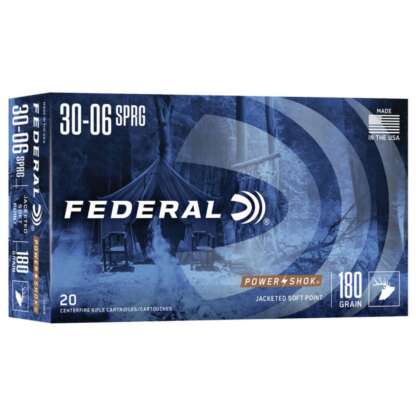 FEDERAL POWER-SHOK 30-06 SPRG 180gr JSP 2700fps 20pk