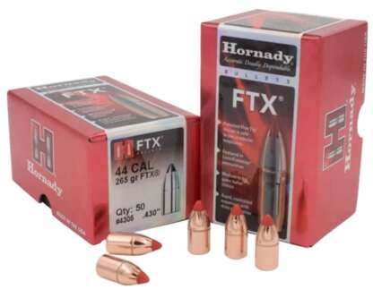 HORNADY FTX 44CAL .430in 265gr 444 MARLIN 50pk