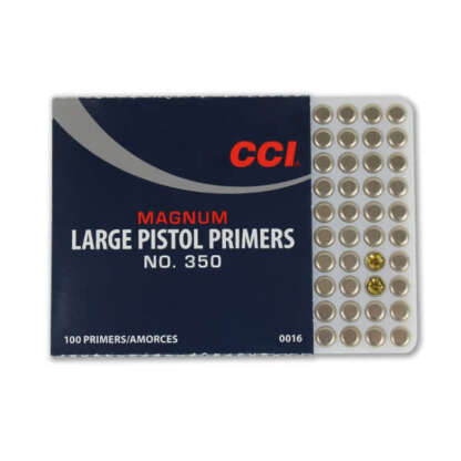 CCI No. 350 MAGNUM LARGE PISTOL PRIMERS 100pk