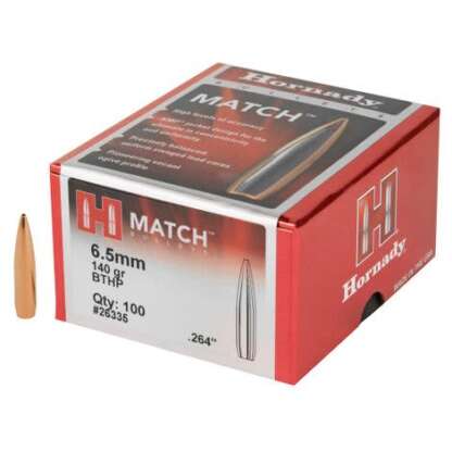 HORNADY BTHP 6.5mm .264in 140gr 100pk