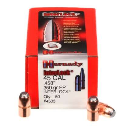 HORNADY INTERLOCK FP 45CAL .458in 350gr 50pk