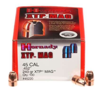 HORNADY XTP MAG 45 cal .452in 240gr 100pk