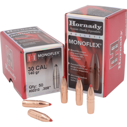 HORNADY MONOFLEX 30 CAL .308in 140gr 50pk