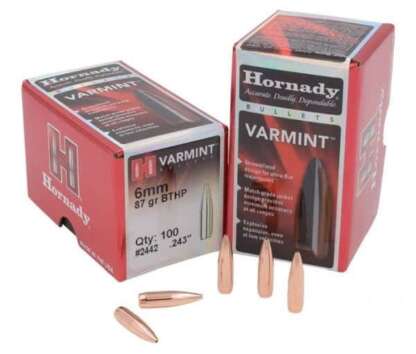 HORNADY BTHP 6mm .243in 87gr 100pk