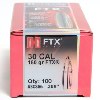 HORNADY FTX 30 cal .308in 160gr 100pk