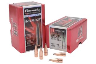 HORNADY INTERLOCK .303 cal .312in 150gr 100pk