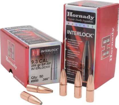 HORNADY INTERLOCK 9.3mm .366in 286gr 50pk