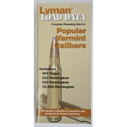 LYMAN VARMINT RIFLE LOAD DATA BOOK