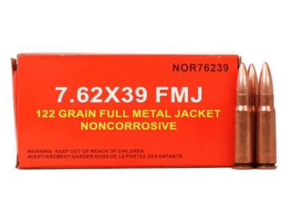 NORINCO 7.62x39mm 122gr FMJ NON CORROSIVE 20pk