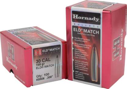 HORNADY ELD MATCH 30CAL .308in 168gr 100pk