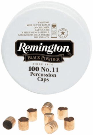 REMINGTON No. 11 PERCUSSION CAPS 100pk