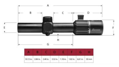 BURRIS RT-6 1X-6X-24mm ILLUM RIFLESCOPE - Image 3