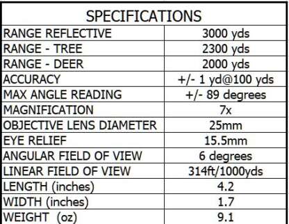 VORTEX VIPER HD 3000 LASER RANGEFINDER - Image 8