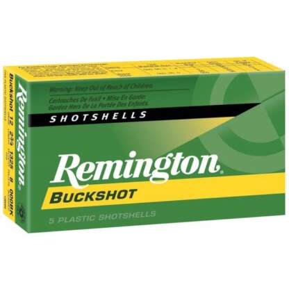 REMINGTON EXPRESS 12ga 00 BUCKSHOT 3in 15 PELLETS 1225fps 5pk