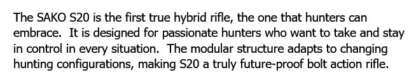 SAKO S20 HUNTER 6.5 CREEDMOOR SATIN BLACK 24.3in 5rnd - Image 3