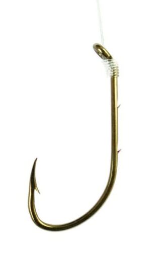 EAGLE CLAW #8 BARBLESS SNELLED HOOKS 6PK